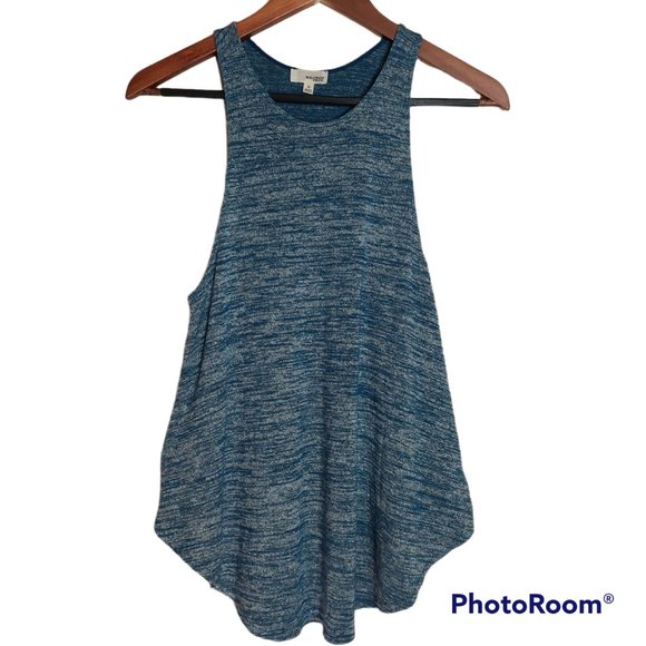 Wilfred Free Heathered Blue Swing Tank Top - Size M - Picture 1 of 4